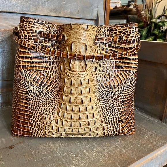 Brahmin Handbags - Brahmin Medium Luna Toasted Melbourne with drawstring straps